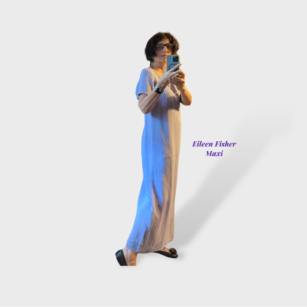 Eileen Fisher Maxi Dress Light Purple M